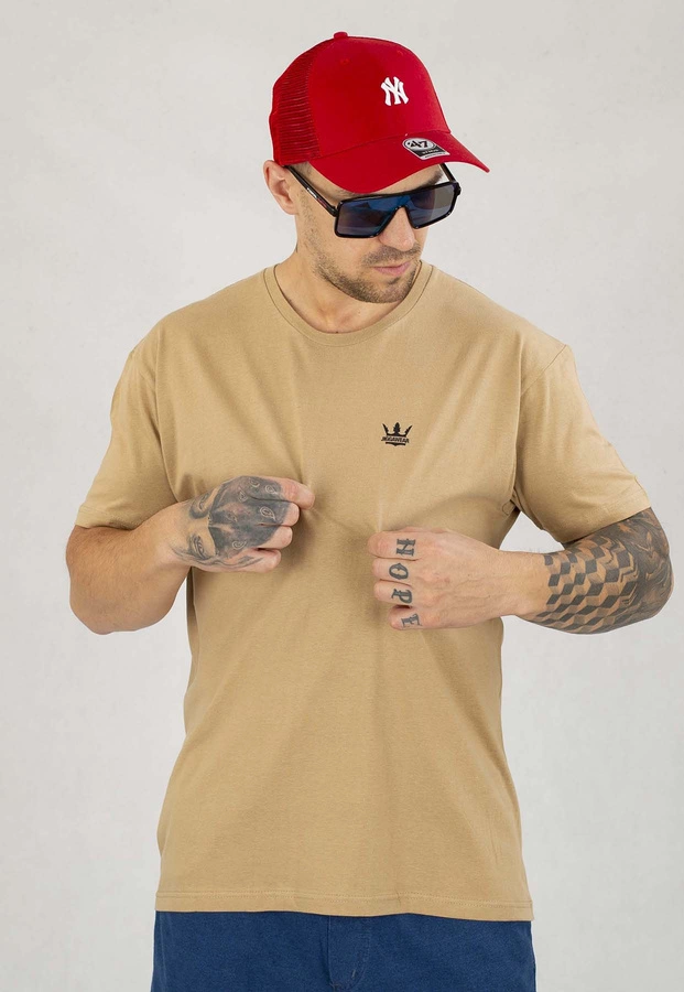 T-shirt Jigga Wear Mini Crown 3- Pak ciemno brązowa beżowa brązowa