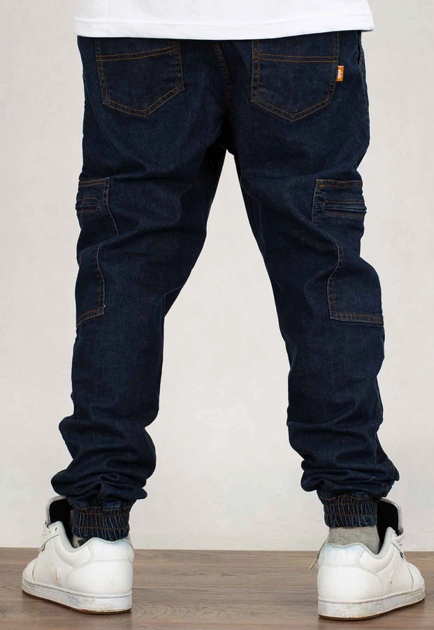 Spodnie Elade Joggery Cargo medium blue jeans