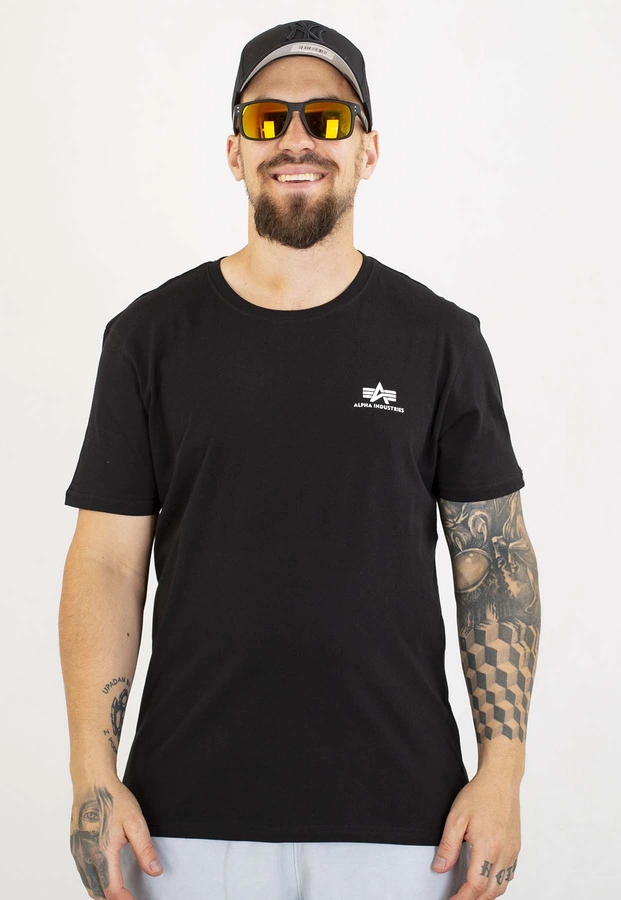 T-shirt Alpha Industries Basic Small Logo 188505 czarny