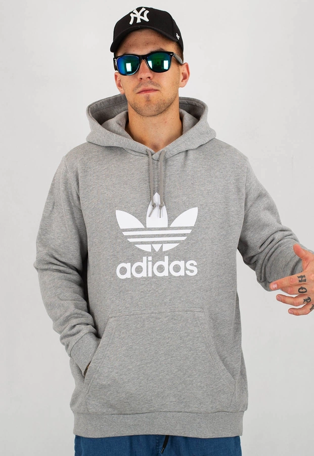 Bluza Adidas Trefoil szara