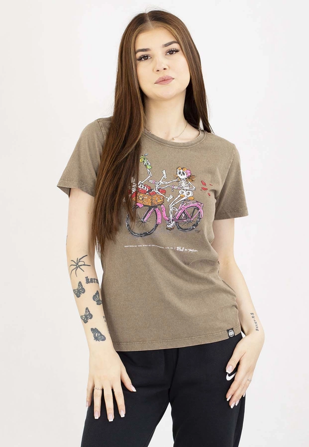 T-Shirt Pit Bull Cruisinandboozin 190 dark brown