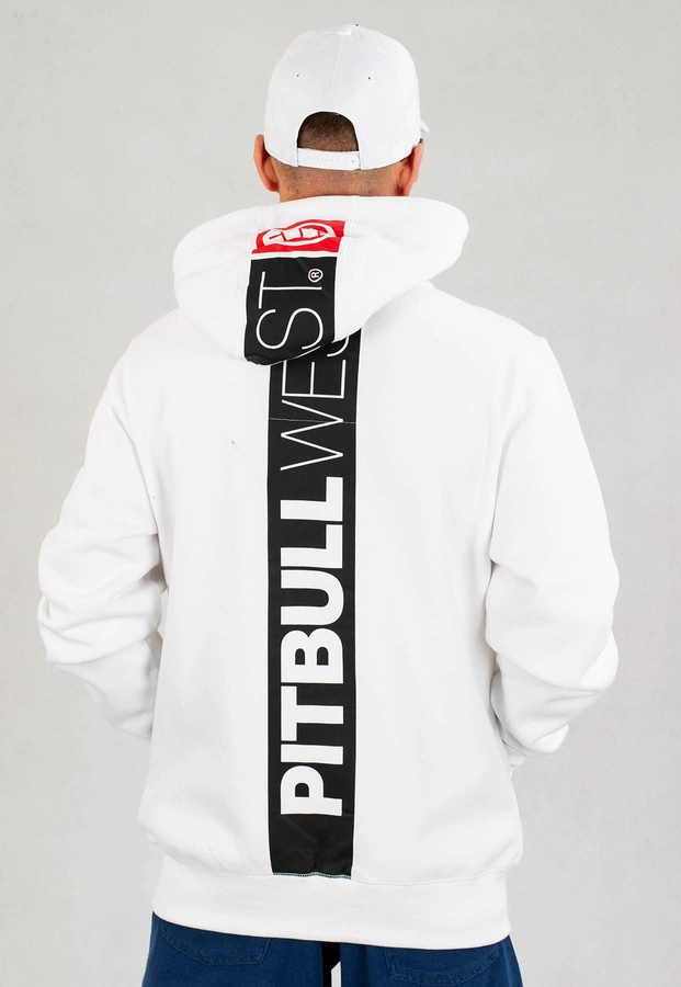 Bluza Pit Bull Z Kapturem Zip Hilltop 22 biała