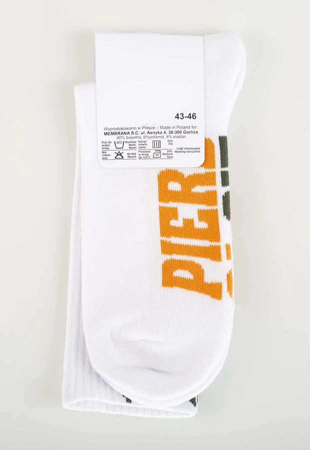 Skiety Stoprocent PIERD biało pomarańczowe