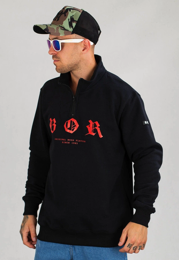 Bluza B.O.R. Biuro Ochrony Rapu Stójka Doberman czarna