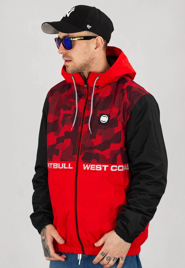 Kurtka Pit Bull Sherwood czerwono czarna camo