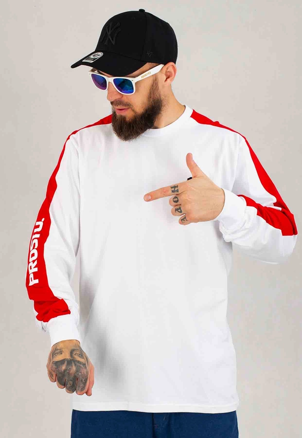 Longsleeve Prosto Backto biały