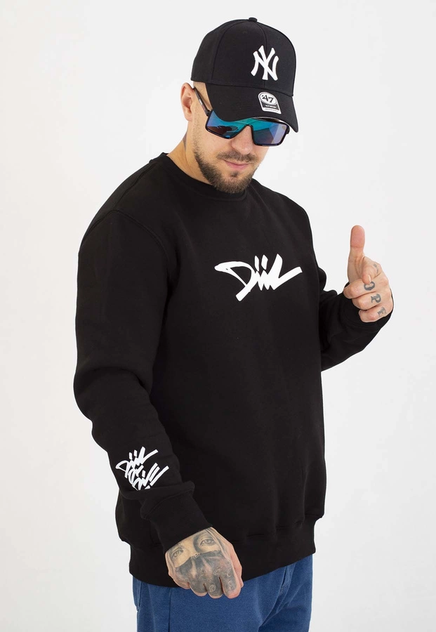 Bluza Diil Bez Kaptura 3D czarna