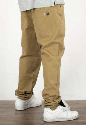 Spodnie Mass Pants Box Relax Fit beige