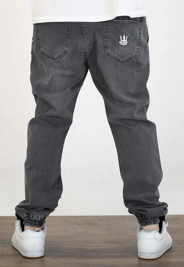 Spodnie Jigga Wear Crown Jogger Jeans grey