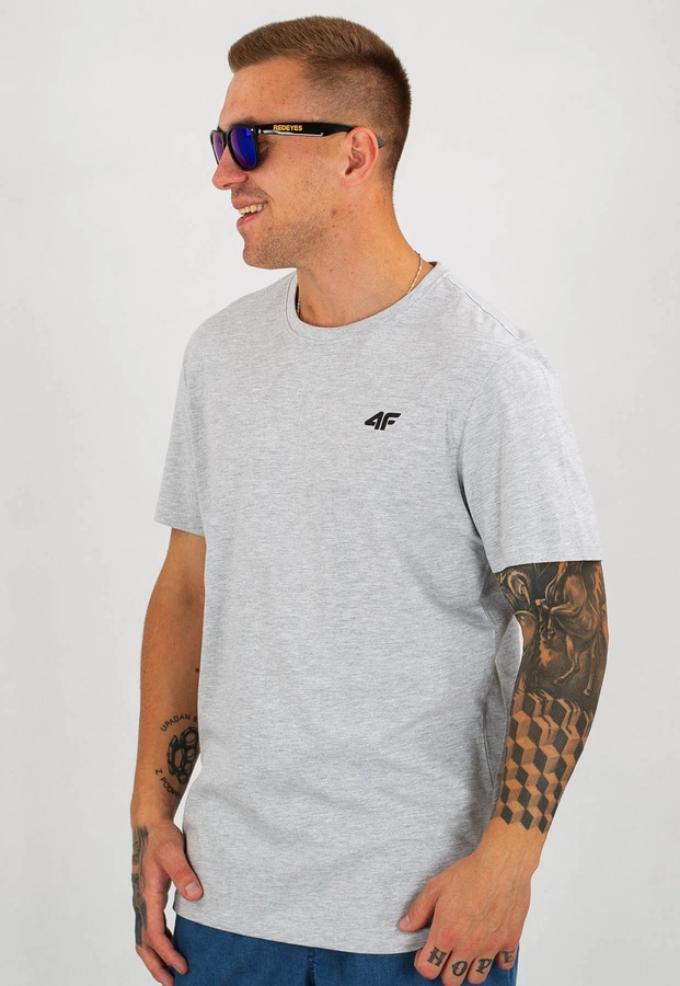 T-shirt 4F TSM070 jasny szary