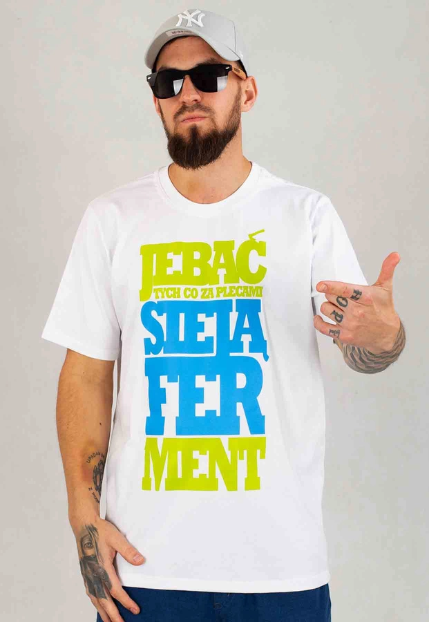 T-shirt Chada Ferment biały