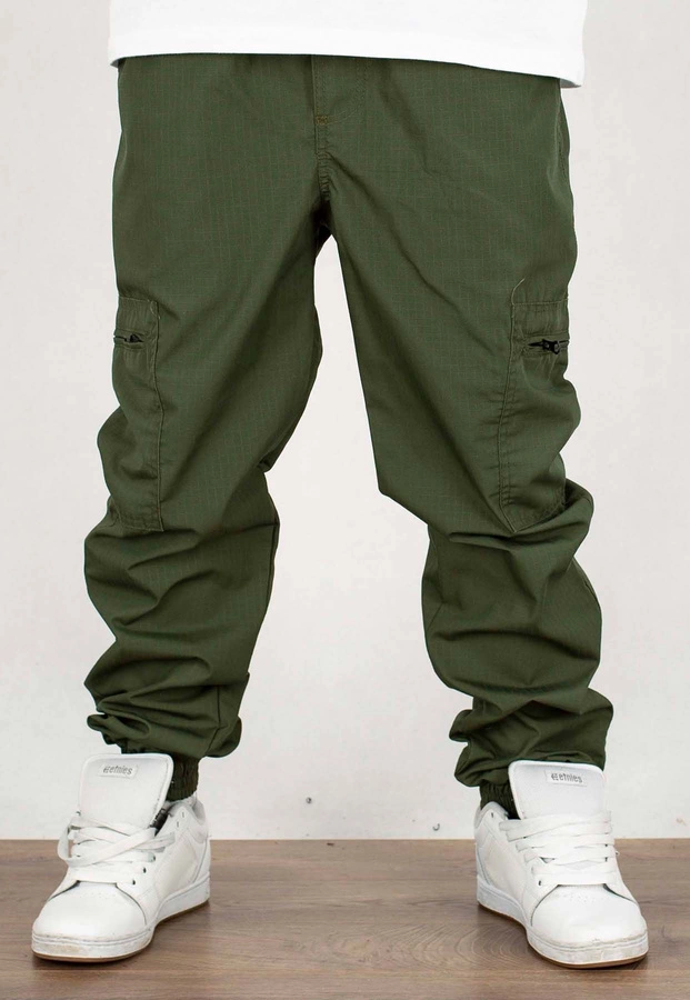 Spodnie Jigga Wear Crown Ripstop Cargo green