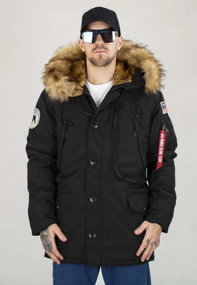 Kurtka Alpha Industries Zimowa Polar 123144 czarna