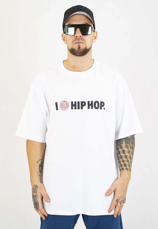 T-shirt Mass Feelings biały