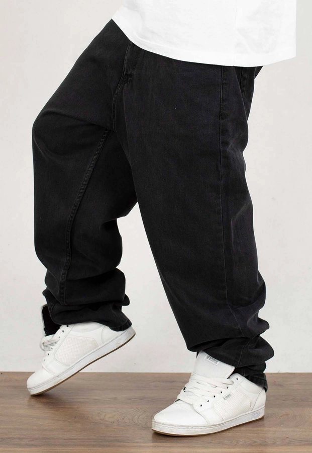 Spodnie Jigga Wear Crown Baggy Jeans anthracite