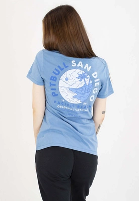 T-Shirt Pit Bull Planet Surf 190 washed blue