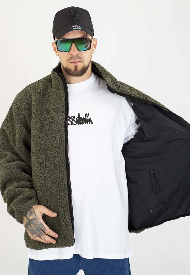 Kurtka Prosto Dwustronna Reverse Sherpa oliwkowa