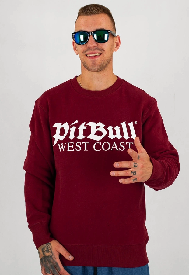 Bluza Pit Bull Old Logo bordowa