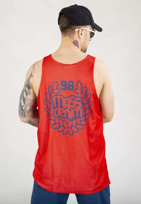 Tank Mass Base Back Reversible Mesh granatowo czerwony
