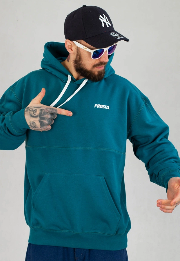 Bluza Prosto Hoodie Nice turkusowa