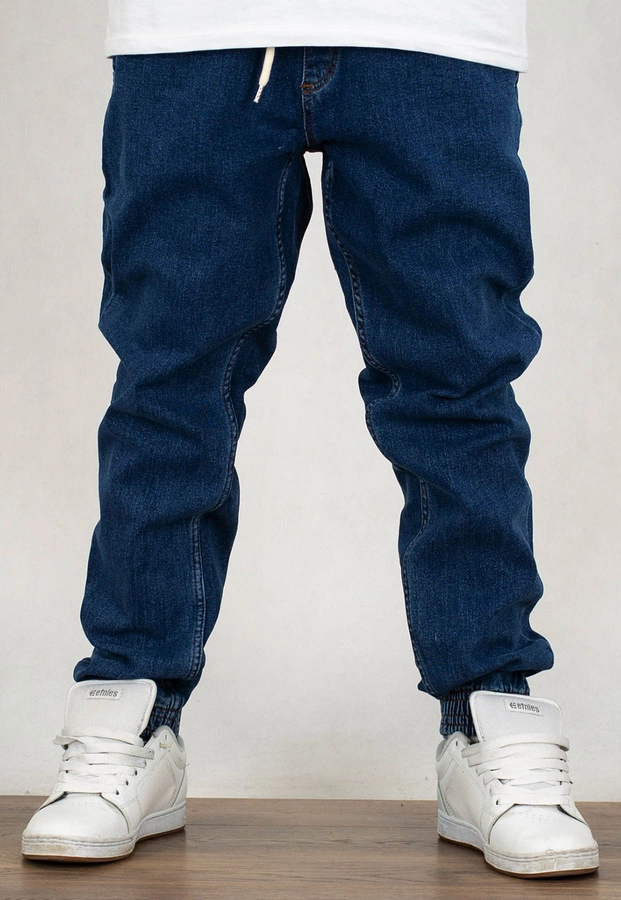 Spodnie El Polako Joggery Regular Jeans Ep Mini niebieskie 