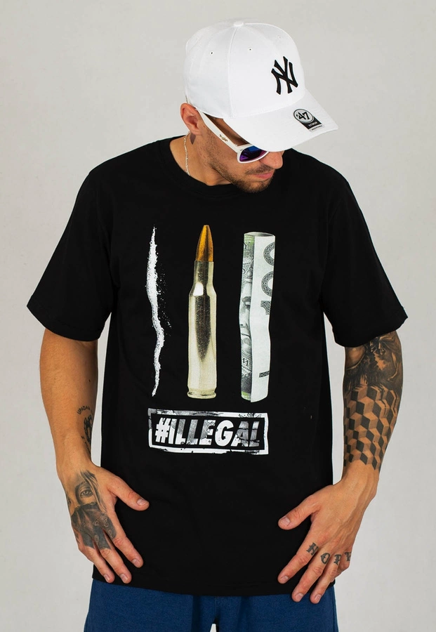 T-shirt Illegal Narcos czarny