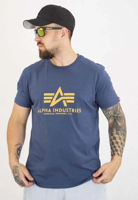 T-shirt Alpha Industries Basic 100501 granatowy