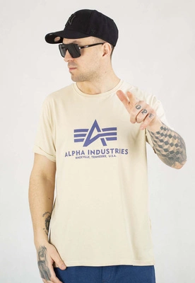 T-shirt Alpha Industries Basic 100501 beżowy