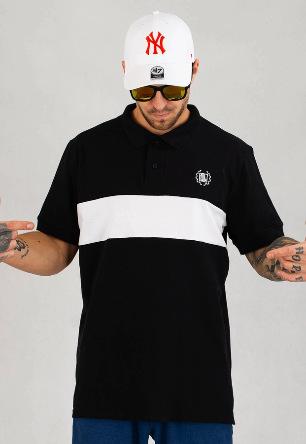 T-shirt Polo Diil Laur 2022 czarno biały