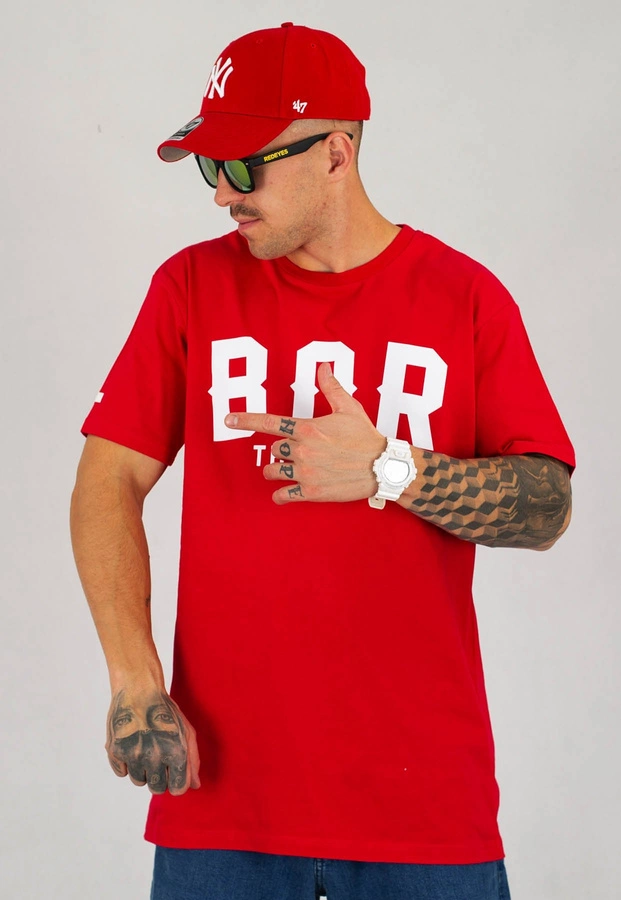 T-shirt B.O.R. Biuro Ochrony Rapu Borcrew The Crew czerwony