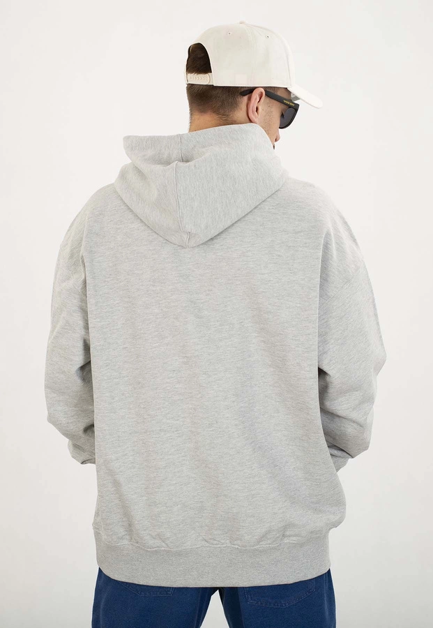 Bluza Prosto Z kapturem Check szara