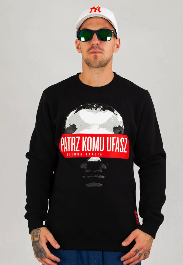 Bluza Ciemna Strefa Patrz Komu Ufasz czarna