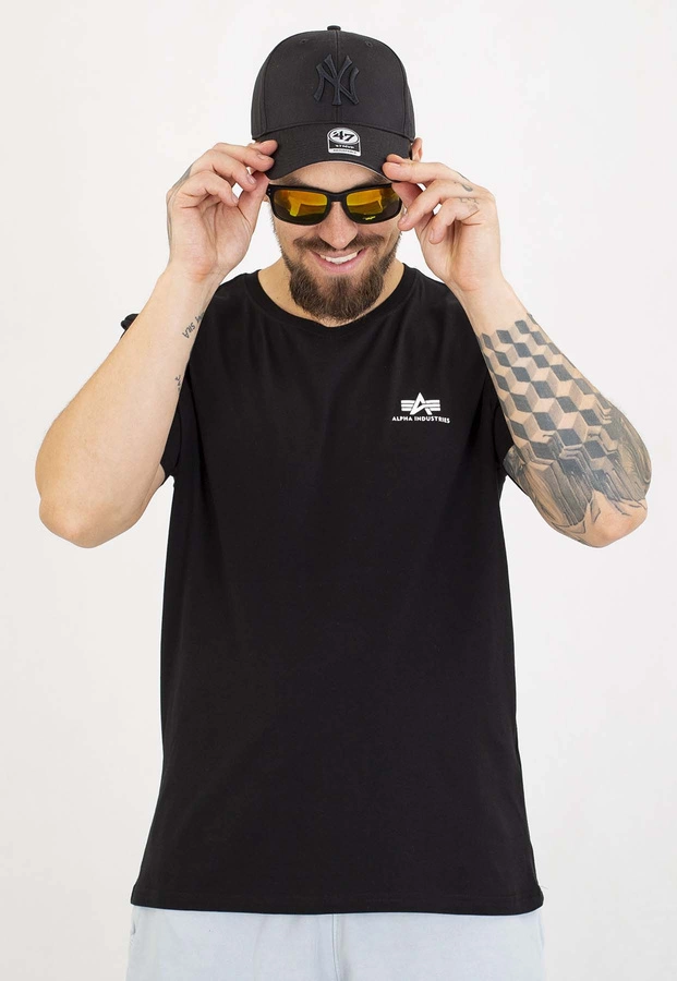 T-shirt Alpha Industries Basic Small Logo 188505 czarny