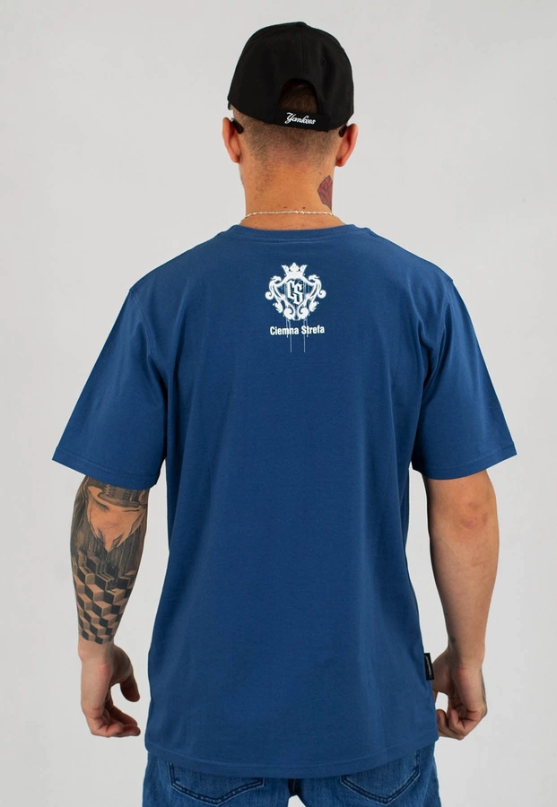 T-shirt Ciemna Strefa CS Block granatowy