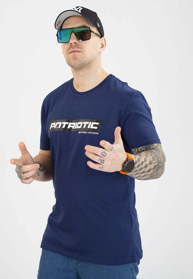 T-shirt Patriotic P-Modern granatowy