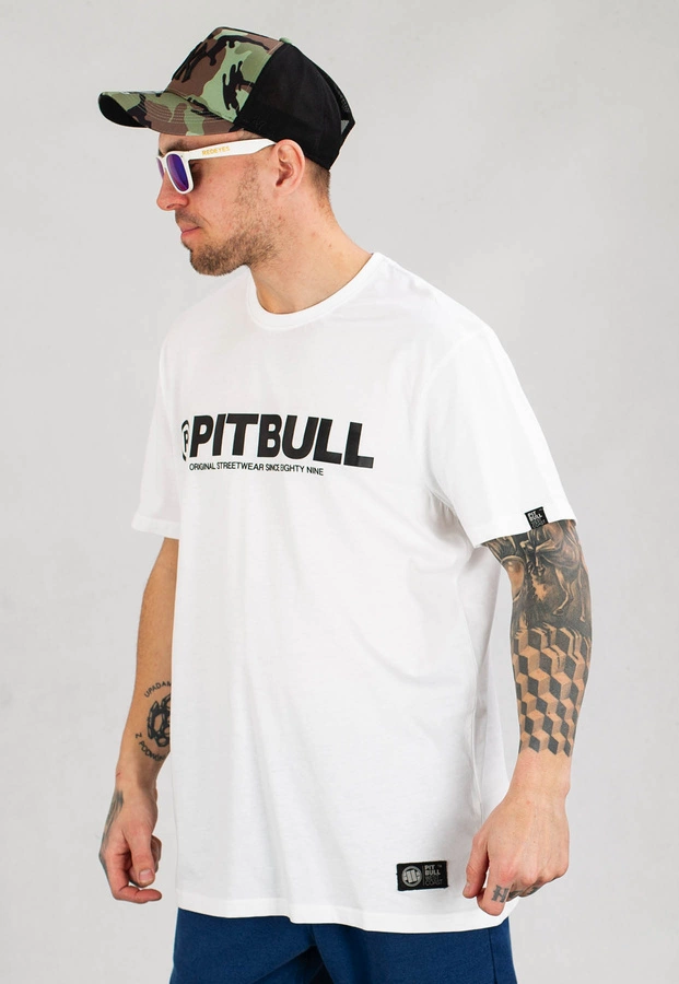 T-shirt Pit Bull R biały