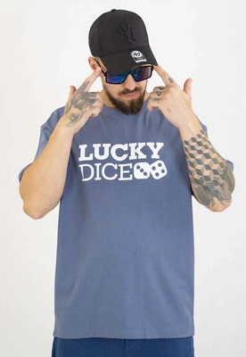 T-shirt Lucky Dice Baggy LD Classic ciemno niebieski