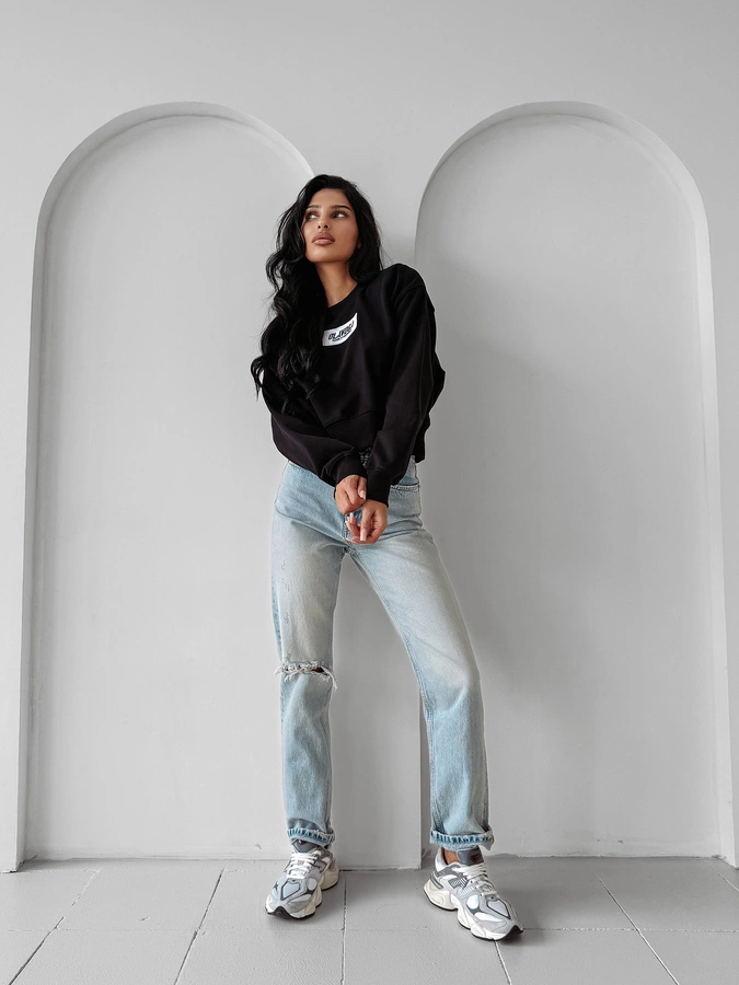 Bluza Olavoga Bez Kaptura Cinnamon Haze czarna