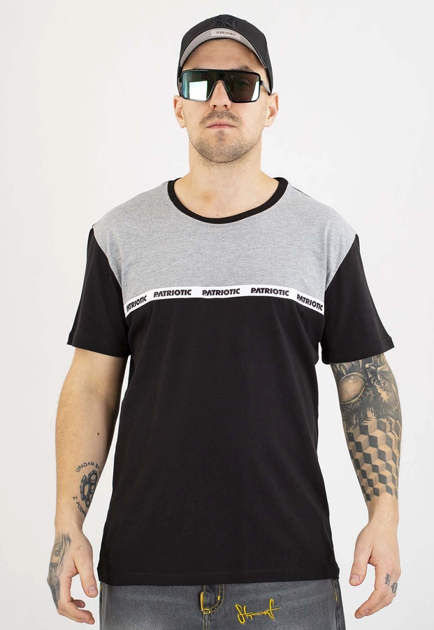 T-shirt Patriotic P-Modern Tape czarno szary