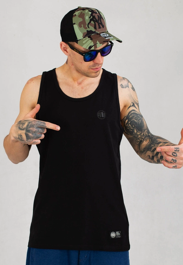 Tank Pit Bull Slim Fit Small Logo czarny