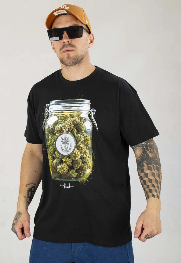 T-shirt Dudek P56 Jar of Weed czarny