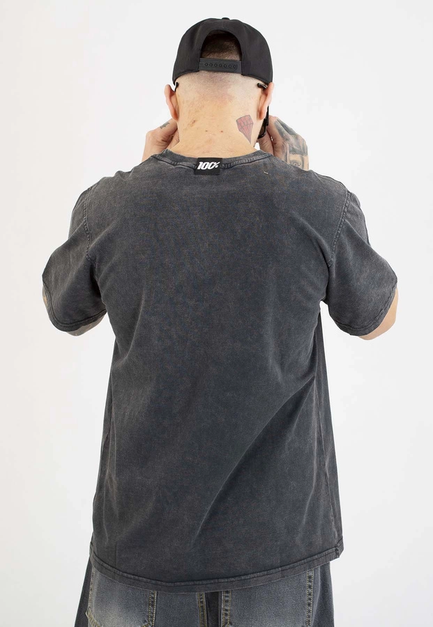 T-shirt Stoprocent Haftbark Premium czarny sprany