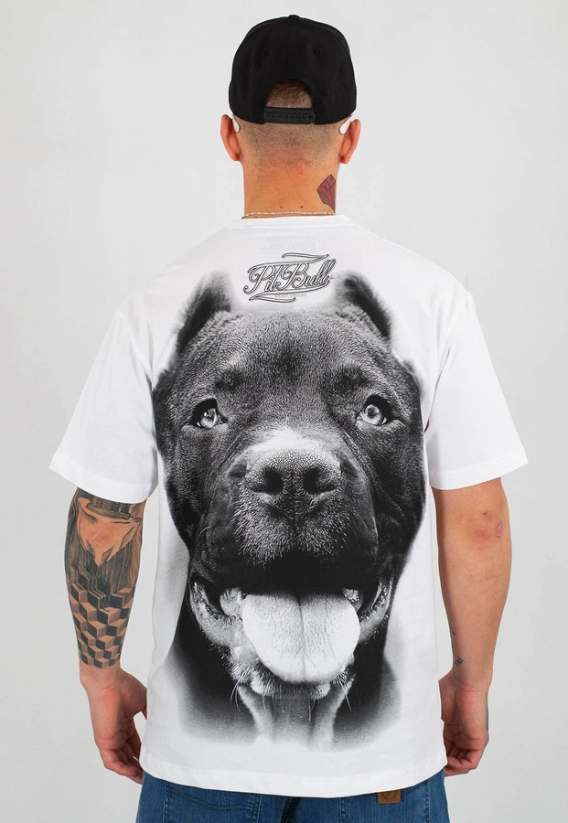 T-shirt Pit Bull IR biały