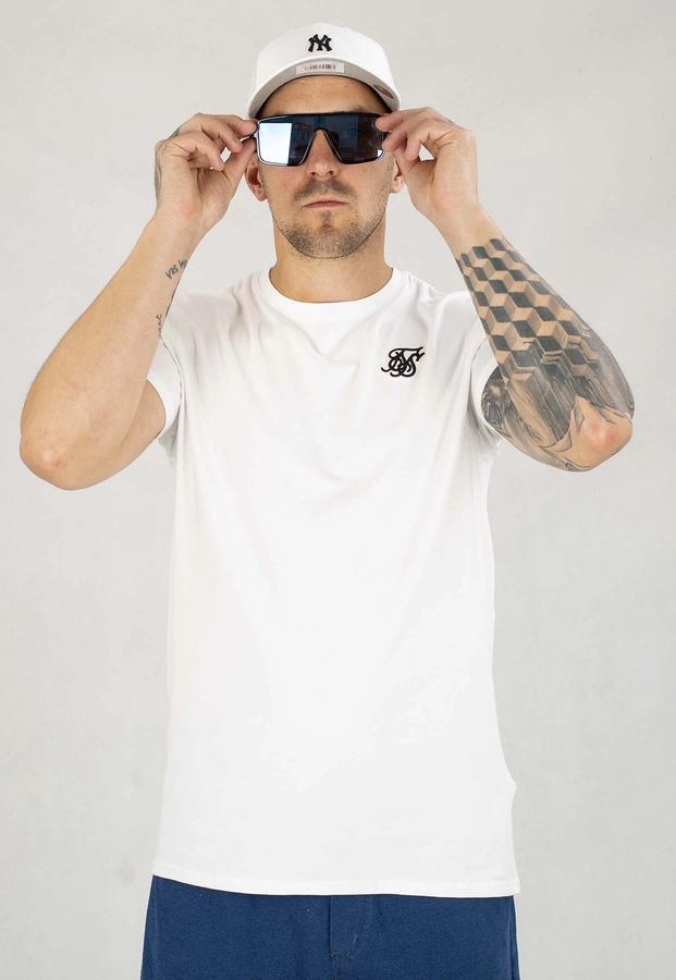 T-shirt SikSilk Essentials biały