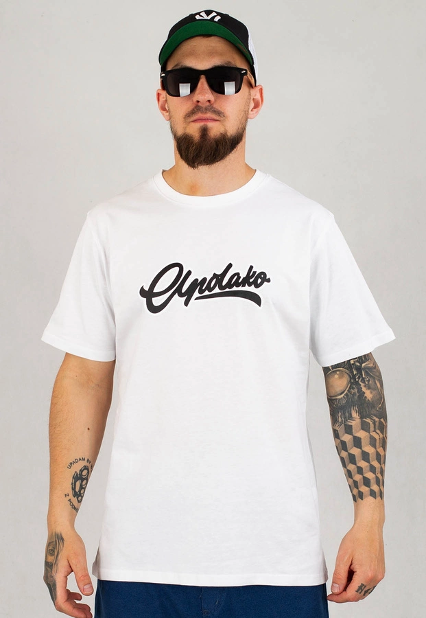 T-shirt El Polako Classic Outline biały
