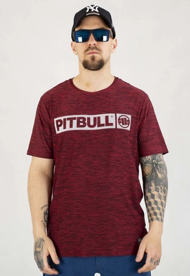 T-shirt Pit Bull Casual Sport Hilltop burgundy melange