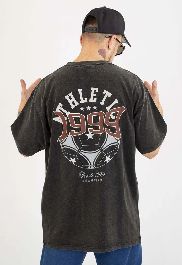 T-shirt Prosto Oversize Athletic sprany czarny