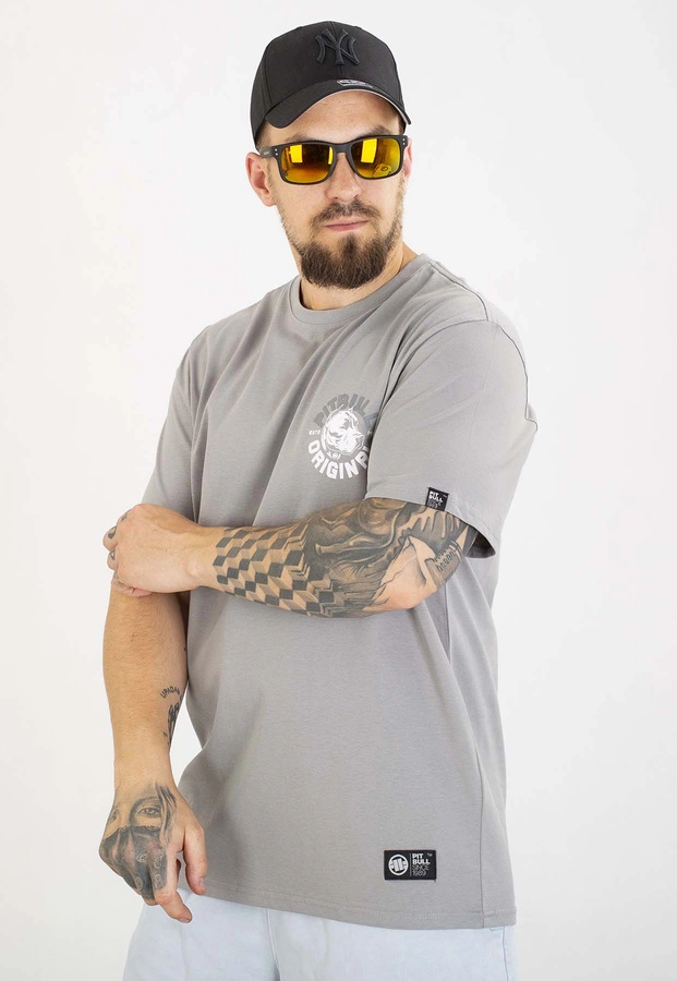 T-shirt Pit Bull Dog SD 170 grey