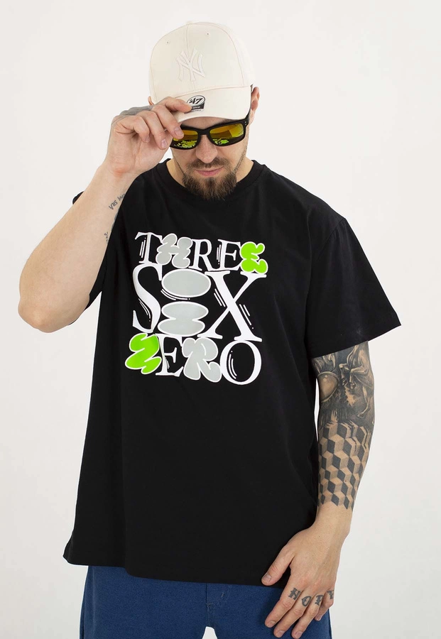 T-shirt 360CLTH Three Six czarny