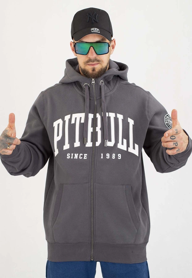 Bluza Pit Bull Z Kapturem ZIP Norton graphite